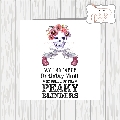 Peaky Blinders Floral Skull