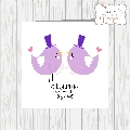 Purple Lovebirds