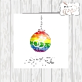 Gay Rainbow Bauble