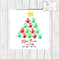 Teacher - Child's Handprinted Christmas Tree